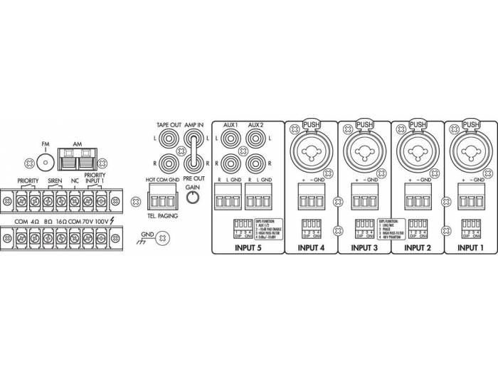 Monacor PA-8120RCD - 3