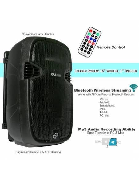 PACK PYLE PPHP 1541 WMU - 1200w de Potencia Maxima - 6
