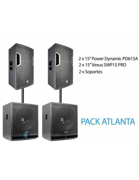 Pack de sonido ATLANTA con 3600w - 2