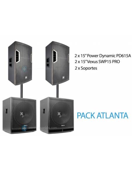 Pack de sonido ATLANTA con 3600w - 3