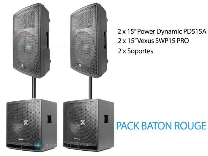 Pack de sonido BATON ROUGE con 3600w - 2
