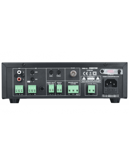 Fonestar PROX-15 Amplificador de Megafonía 15W RMS. USB/MP3/FM - 3