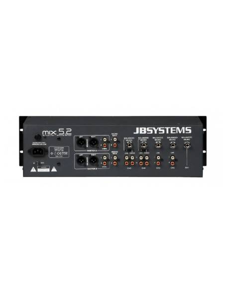 JB SYSTEMS MIX-5.2 MEZCLADORA 2 ZONAS JBSYSTEMS