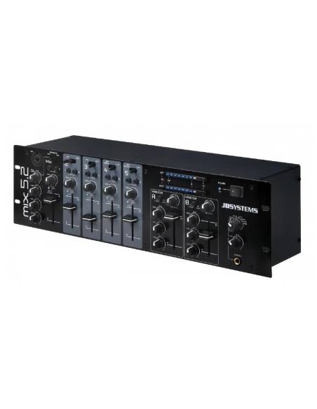 JB SYSTEMS MIX-5.2 MEZCLADORA 2 ZONAS JBSYSTEMS