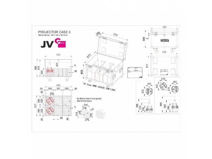 PROJECTOR CASE 3 - RACK BRITEQ