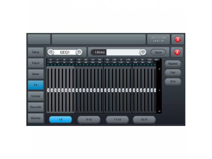 LIVEtouch20 Mesa digital AUDIOPHONY