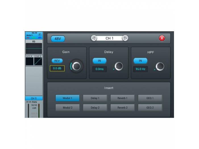 LIVEtouch20 Mesa digital AUDIOPHONY