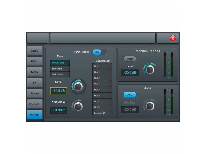 LIVEtouch20 Mesa digital AUDIOPHONY