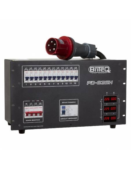PD-63SH DISTRIBUIDOR CORRIENTE 63A BRITEQ