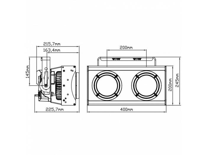 BT-BLINDER2 IP CEGADORA 2x130W IP65 BRITEQ