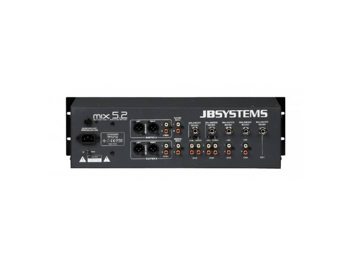 MIX-5.2 MEZCLADORA 2 ZONAS JBSYSTEMS