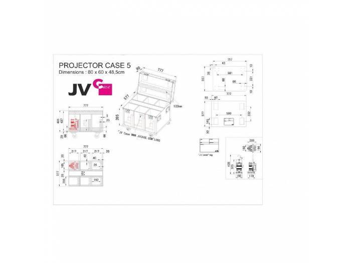 PROJECTOR CASE 5 - RACK 6 BT-THEATRE BRITEQ