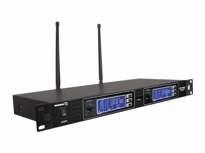 WORK Pro WR 2200 /1 Sistema inalámbrico doble con 2 micrófonos de mano.