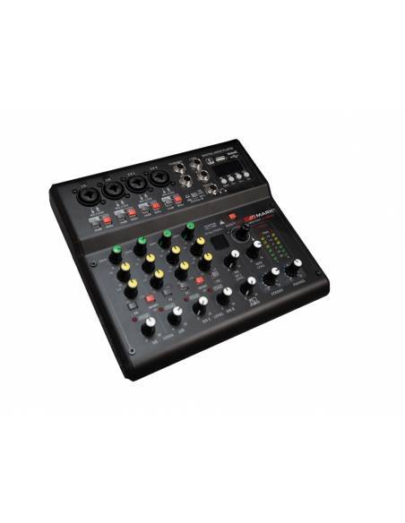 MARK MINI MAX FX USB BT Mezclador 4+1 canales. Reproductor/grabador.