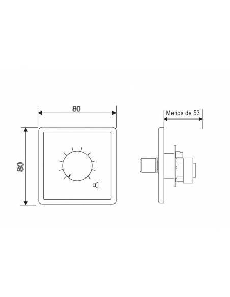 WORK Pro AT 106 Control de Volumen