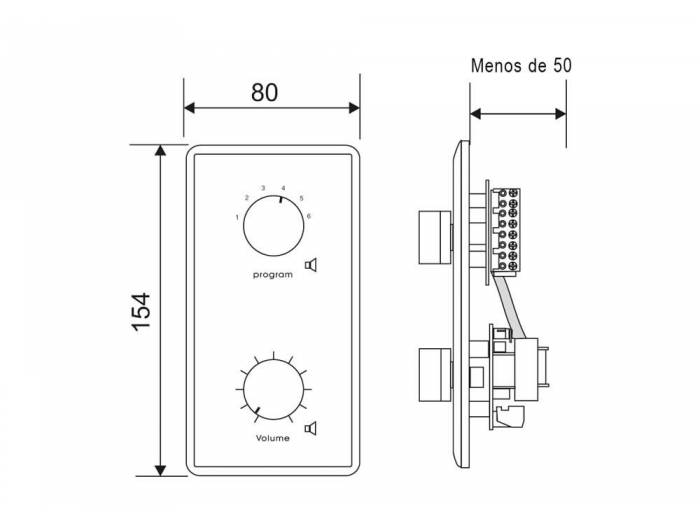 WORK Pro ATP 224 Control de volumen y programador