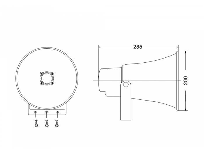 WORK Pro PH 15/BT Proyector de sonido con difusor exponencial