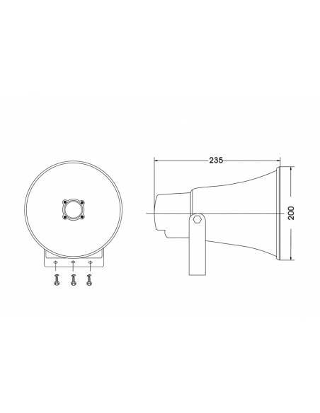 WORK Pro PH 15/BT Proyector de sonido con difusor exponencial