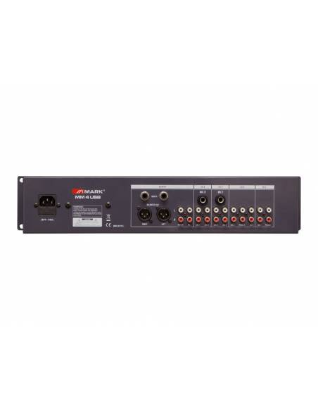 MARK MM 4 USB Mezclador con reproductor. 4 canales.