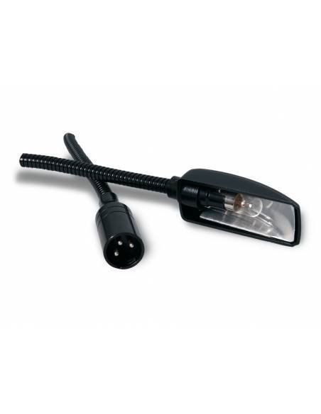 WORK Pro XLR Light Lámpara incandescente con flexo y conector XLR3.