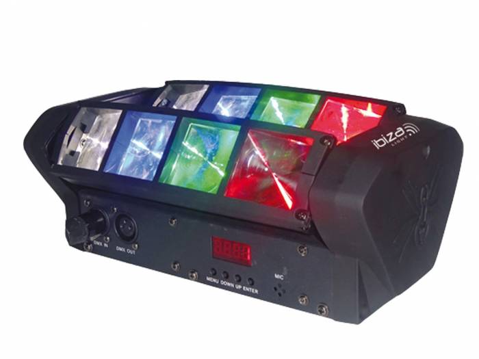 Ibiza Light Efecto de Iluminación MINI-SPIDER - LED8-MINI - 1