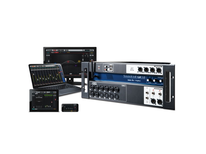 SOUNDCRAFT 
Ui-16
  
    
      
        
      
    
  
                  Sistema compacto de Mezcla Digital 16 entrad