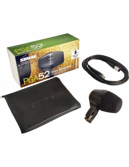 SHURE 
PGA52-XLR
  
    
      
        
      
    
  
                  Micrófono Dinámico cardioide para bombo