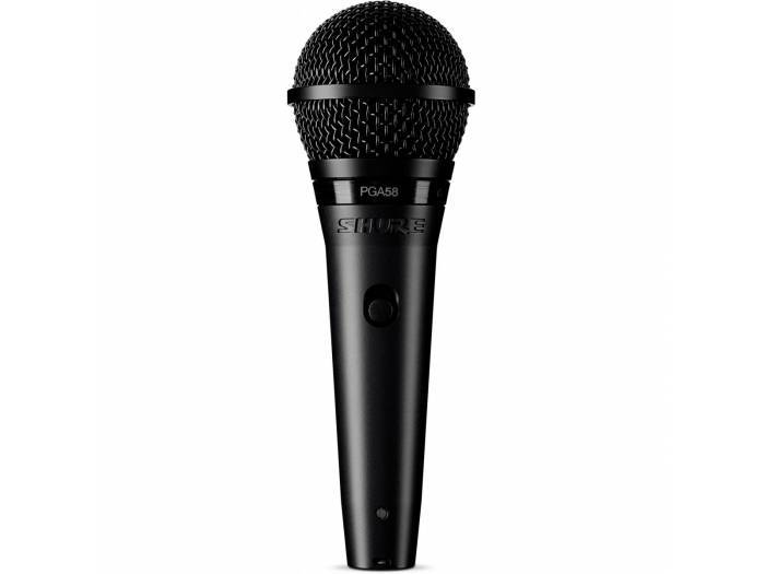 SHURE 
PGA58BTS
  
    
      
        
      
    
  
                  Micrófono dinámico vocal con interruptor, pinz