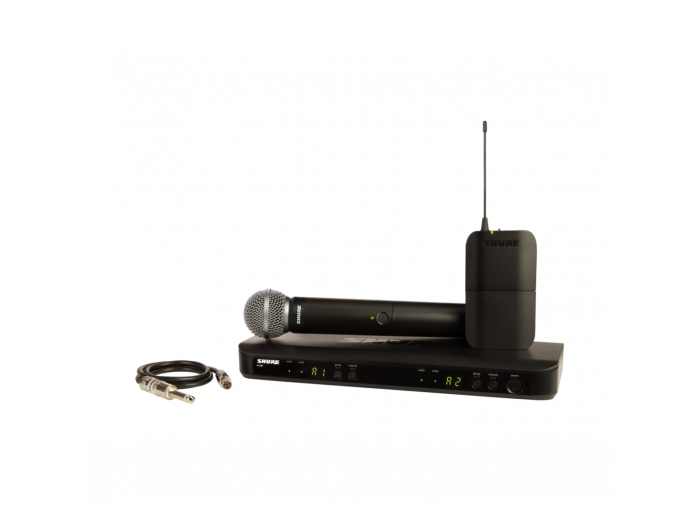 SHURE 
BLX1288E/SM58 H8E
  
    
      
        
      
    
  
                  Combo inalámbrico SM58 y petaca con c