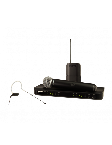 SHURE 
BLX1288E/MX53 H8E
  
    
      
        
      
    
  
                  Combo inalámbrico SM58 y MX153 Diadem