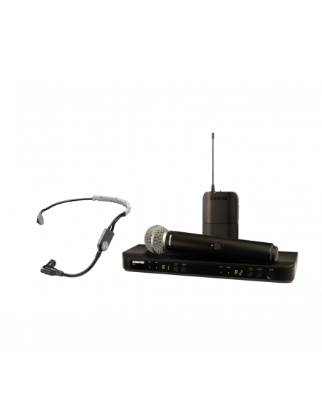 SHURE 
BLX1288E/SM35 H8E
  
    
      
        
      
    
  
                  Combo inalámbrico SM58 y SM35 Diadema