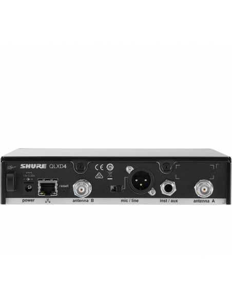 SHURE 
QLXD14E G51
  
    
      
        
      
    
  
                  Sistema inalámbrico con receptor QLXD4E y p