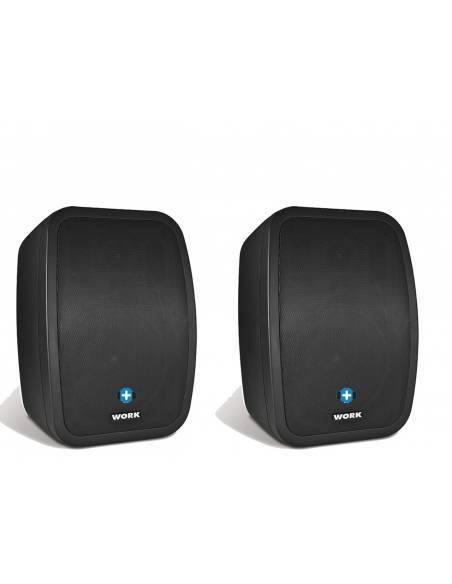 WORK Pro NEO 5 IP Pareja de altavoces Instalación Color Negro IP65 Exterior - 8