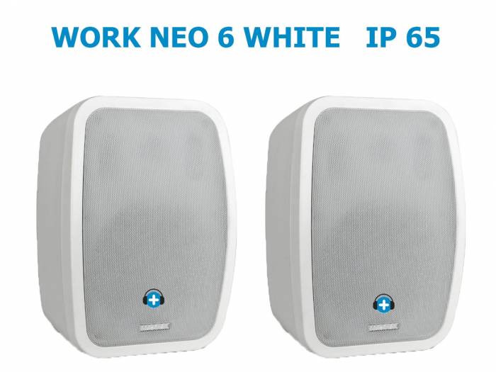 WORK Pro NEO 6 IP Pareja de altavoces Instalación Color Blanco IP65 Exterior