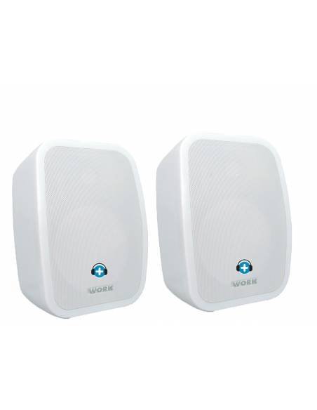 WORK Pro NEO 5A ES  Pareja Altavoces Blancas (activa + pasiva) 2 x 25 W.