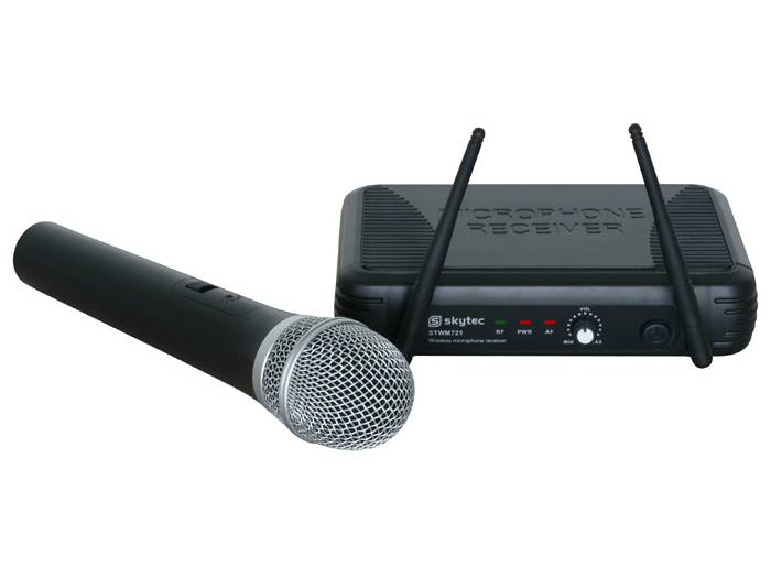 Skytec Microfono UHF 1 canal STWM721.