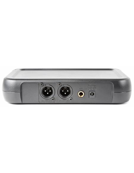 Vonyx WM73H Micrófono inalámbrico UHF  2- canales con 2 micros de cabeza y display