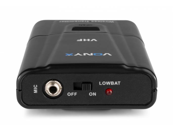 Vonyx WM512C Combi System Wireless VHF 2 canales con la computadora de mano, de Bodypack y Display
