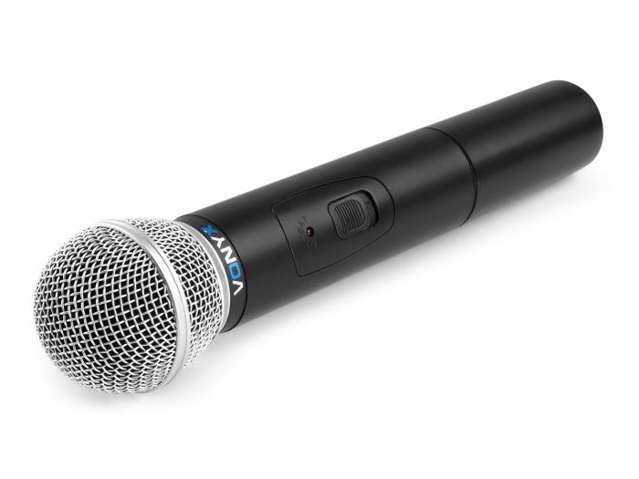 Vonyx WM512 Sistema inalámbrico VHF de 2 canales con micrófonos de mano y display