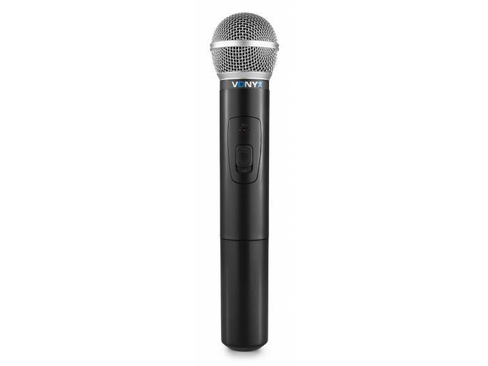 Vonyx WM511 VHF 1 Canal Sistema inalámbrico con micrófono de mano y display