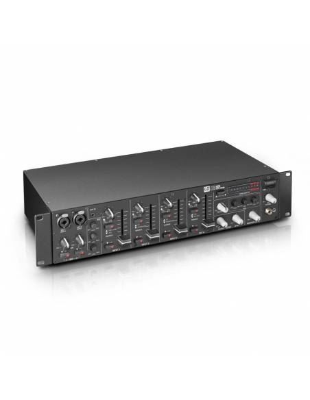 LD Systems ZONE 423 - Mezclador de 2 zonas, formato 19\" 2 U