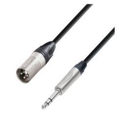 Cable XLR Macho a JACK ¼  (6,35mm) TRS x 1 metros  - 1