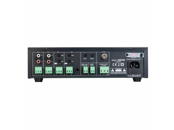 Fonestar PROX-30 Amplificador de Megafonía. 30W RMS. Reproductor USB/MP3/FM - 2