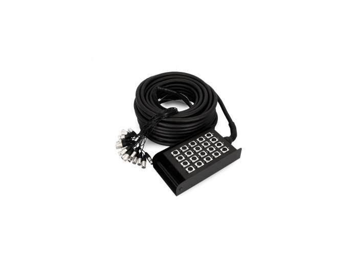 Adam Hall Cables K 20 C 15 - Manguera de Cable con Cajetín de Escenario 16/4 15 m