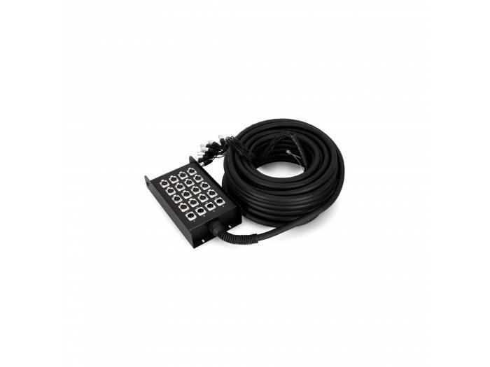 Adam Hall Cables K 20 C 15 - Manguera de Cable con Cajetín de Escenario 16/4 15 m