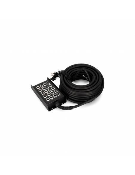 Adam Hall Cables K 20 C 15 - Manguera de Cable con Cajetín de Escenario 16/4 15 m