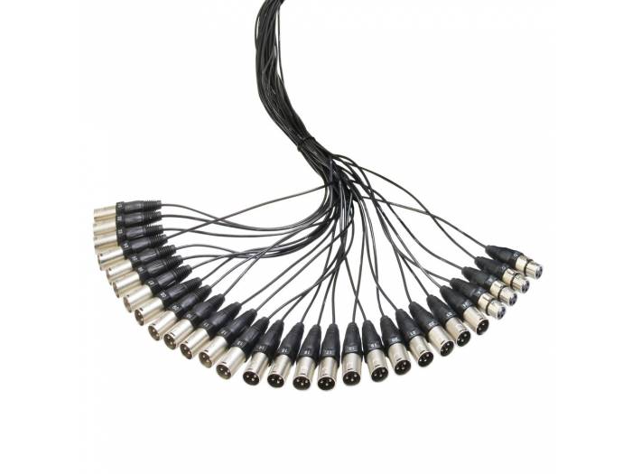 Adam Hall Cables K 28 C 30 - Manguera de Cable con Cajetín de Escenario 24/4 30 m