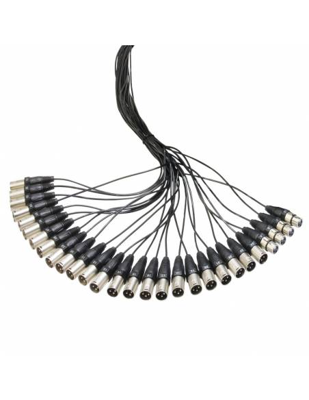 Adam Hall Cables K 28 C 30 - Manguera de Cable con Cajetín de Escenario 24/4 30 m