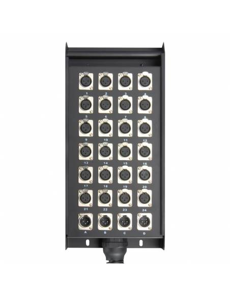 Adam Hall Cables K 28 C 30 - Manguera de Cable con Cajetín de Escenario 24/4 30 m