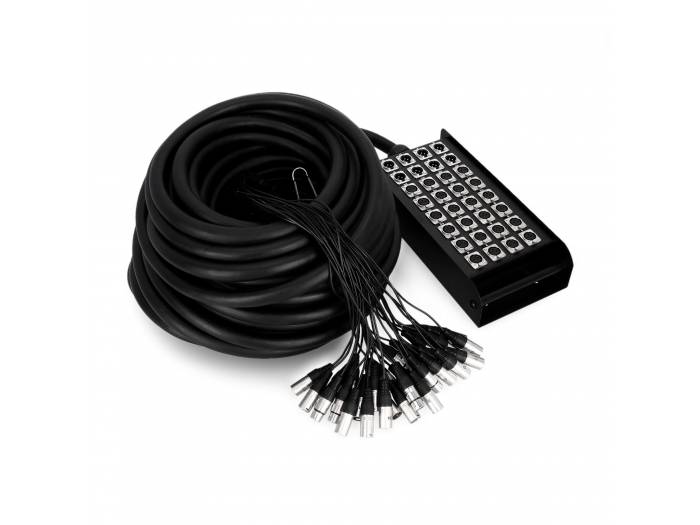 Adam Hall Cables K 32 C 30 - Manguera de Cable con Cajetín de Escenario 24/8 30 m